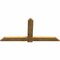 Ekena Millwork Eugene Rough Sawn Timber Gable Bracket, Western Red Cedar, 72"W x 36"H x 2"D x 6"F, 12/12 Pitch GBW072X36X0206EUG00RWR - alternate 5